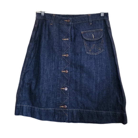 WRANGLER RETRO HIGH WAIST JEAN SKIRT - Picture 2 of 5